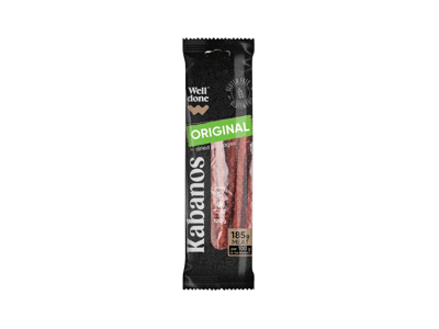 K. rūkytos, vytintos KABANOS dešrelės WELL DONE, nerūš., 120 g
