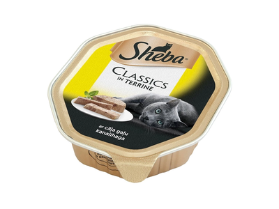 Konservuotas kačių ėdalas su vištiena SHEBA, 85 g