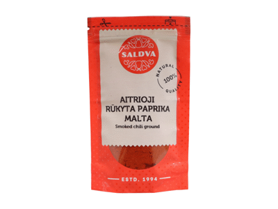 Maltos rūkytos raudonos aitriosios papriksos SALDVA, 25 g