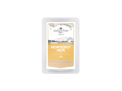 Sūris Monterey Jack SINGLETONS & CO, pjaustytas, 150 g (M)