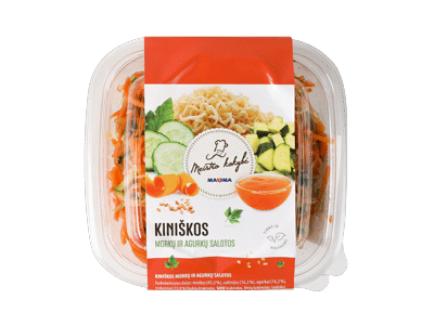 Kiniškos morkų ir agurkų salotos (tinka ir veganams), 300 g