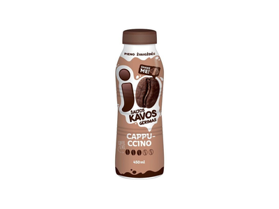Pieno ir kavos gėrimas JO, CAPPUCCINO, steril., 450 ml