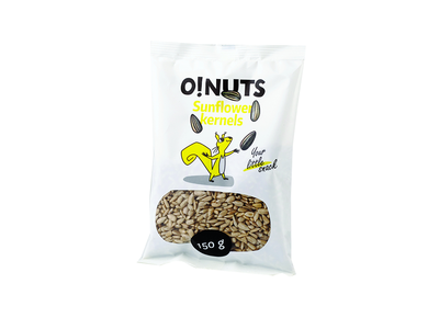 Lukštentos saulėgrąžos O!NUTS, 150 g