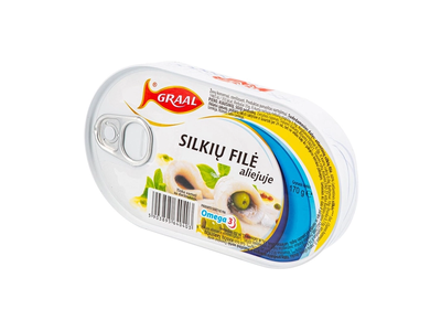 Silkių filė aliejuje GRAAL, 170 g