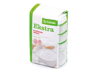 Kvietiniai miltai DOBELE EKSTRA, 1,75 kg
