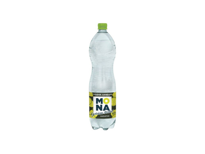 Gazuotas sodos vanduo MONA laimų ir citrinų skonio 1,5 l