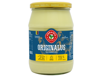 Majonezas KĖDAINIŲ Lietuviškas Originalus, 73% rieb., 620g