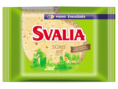 Fermentinis sūris SVALIA, 45%, fasuotas, 240 g