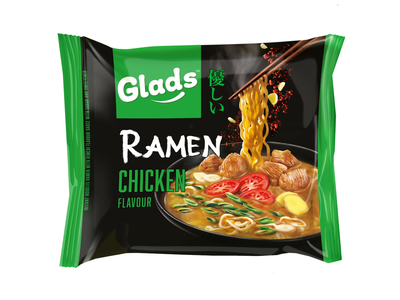 Gr. par. makaronai GLADS RAMEN CHICKEN, 105 g