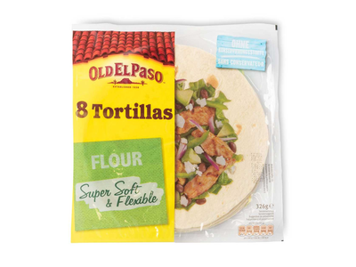 Mažos minkštos kvietinės tortilijos OLD EL PASO, 8vnt.