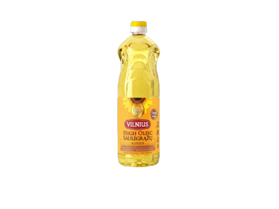 Saulėgrąžų aliejus VILNIUS. HIGH OLEIC, 1 l