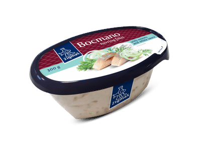 BOCMANO silkių filė su svogūnais baltame padaže, 300 g