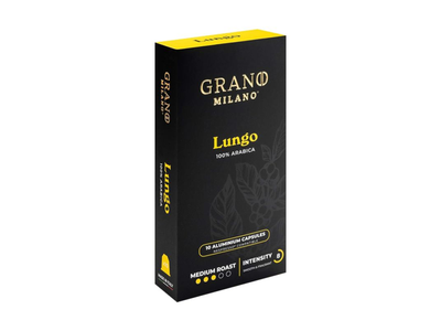Grano Milano Lungo 1Kavos kapsulės 10 vnt.