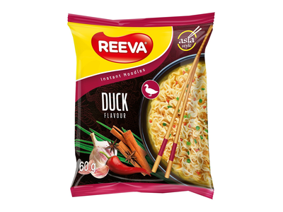 Greitai paruošiami antienos skonio makaronai REEVA ASIAN, 60g