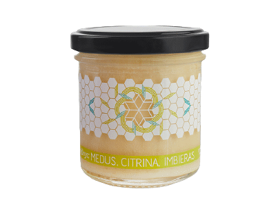 Medus su citrina ir imbieru, 200 g