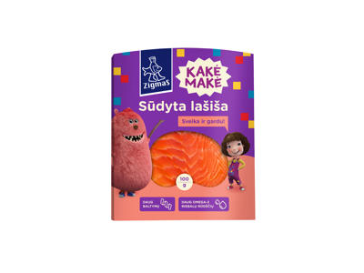 ZIGMAS sūdyta lašišos filė KAKĖ MAKĖ, 100 g