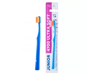 WOOM dantų šepetėlis JUNIOR 4700 ULTRA SOFT, įvairių spalvų, 1 vnt.