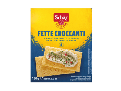 Traškios duonelės SCHAR FETTE CROCCANTI (be glitimo), 150 g
