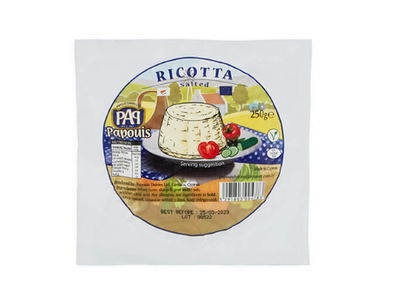 Sūris PAPOUIS Ricotta, sūdytas, 40%, 250 g