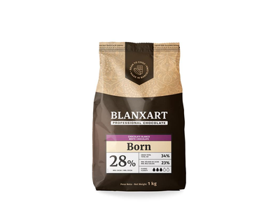 Baltasis šokoladas BLANXART, Born, 1 kg