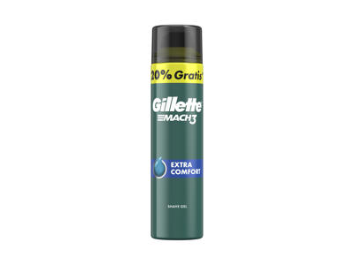 Skutimosi gelis Mach3 Extra Comfort, 200+40 ml