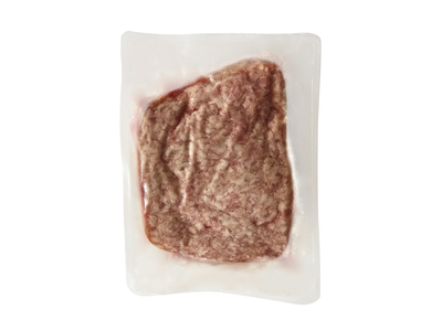 Smulkinta kiauliena 3mm riebumas ne didesnis kaip 30 proc. vakuume , ~1,8 kg atšaldyta