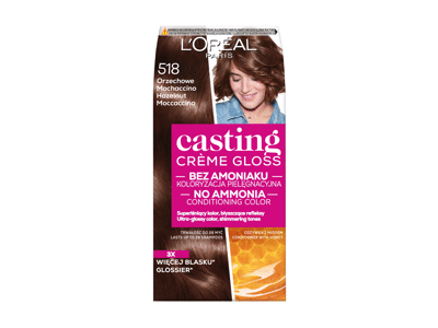 Plaukų dažai L'OREAL CASTING 518, 1 vnt.