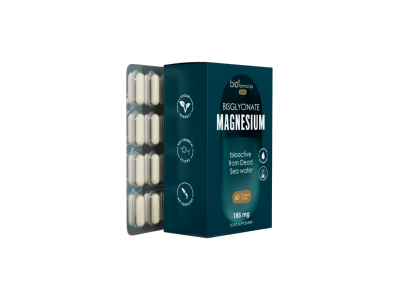 Maisto papildas energijai BIOFARMACIJA BISGLYCINATE MAGNESIUM 185 mg, 30 kaps.