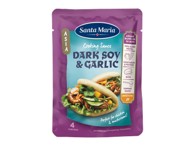 Wok pad. su soja ir česn. SANTA MARIA, 100 g