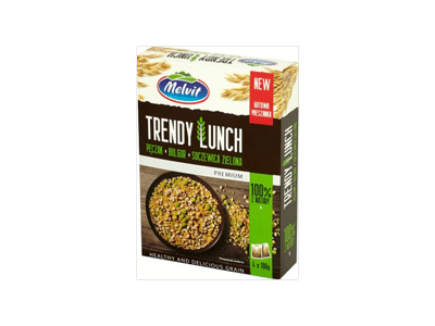 Lukšt. miežių, bulguro ir žal. lęšių mišinys TRENDY LUNCH, 400 g