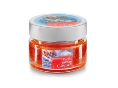 Lašišinių žuvų ketų ikrai, 100 g