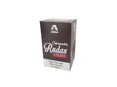 Rudas cukrus AIBE, pakeliais po 4 g, 50 vnt.