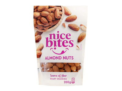Migdolų riešutai NICE BITES, 200 g