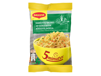 Greitai paruošiami makaronai MAGGI, daržovių skonio, 59.2 g