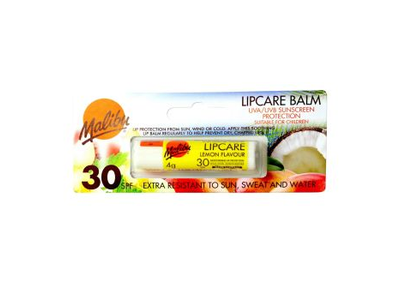 MALIBU SPF30 LEMON FLAVOUR lūpų balzamas, 5 g