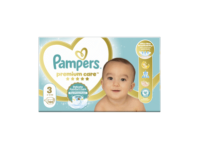 Sauskelnės PAMPERS Premium Care, Mega Box, 3 dydis, 120 vnt.