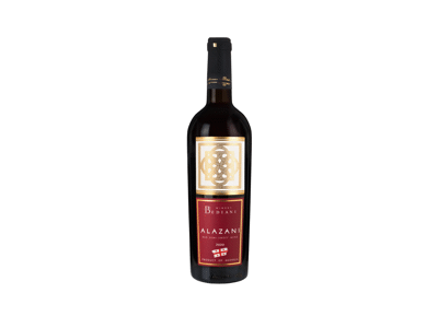 Raudonasis pusiau saldus vynas BEDIANI ALAZANI, 750 ml