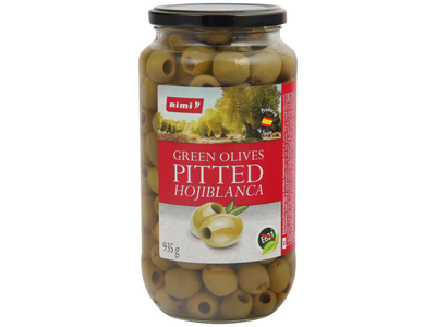 Žal. alyvuog. HOJIBLANCA RIMI, 935 g / 455 g