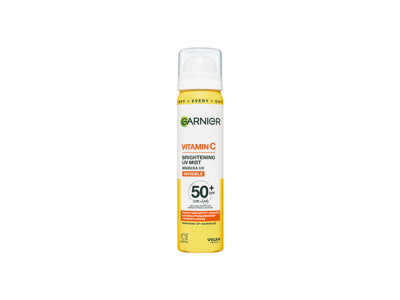 Odą skaistinanti dulksna nuo saulės SPF 50+ Vitaminas C, 75 ml