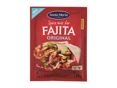 Fachitų prieskonių mišinys SANTA MARIA TEX MEX, 28 g