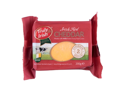 Čederio sūris TRULY IRISH RED, 200 g
