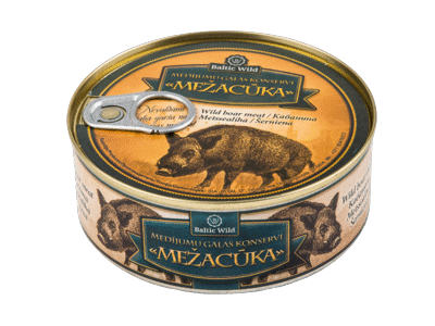 Konservuota troškinta šerniena BALTIC WILD, 250 g