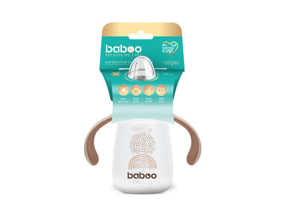 Gertuvė BABOO su silikoniniu snapeliu, 260 ml (nuo 6 mėn.), 1 vnt.