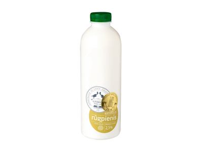 ILZENBERGO DVARO rūgpienis, 2,5 % rieb., 1 l