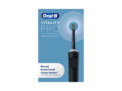 Elektrinis dantų šepetėlis ORAL-B Vitality Pro, Black, 1 vnt.