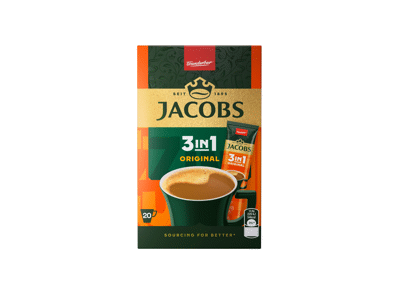 Tirpiosios kavos gėrimas JACOBS 3IN1, 252 g