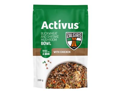 Grikiai su višt., šitak. gryb. ACTIVUS, 250 g