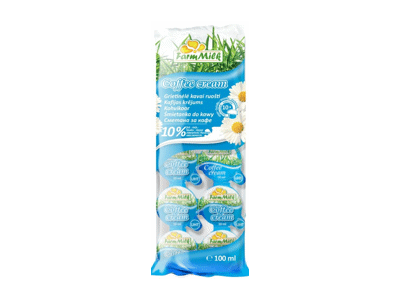 UAT grietinėlė FARM MILK, 10 % rieb., 10 x 10 g, 100 ml
