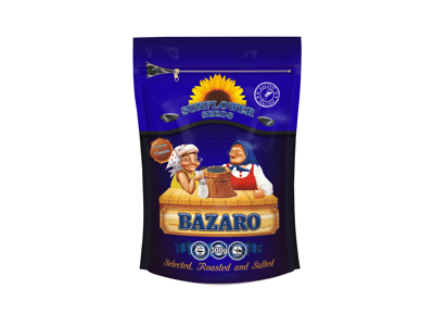 Juodos kepintos sūdytos saulėgrąžų sėklos BAZARO, 300 g