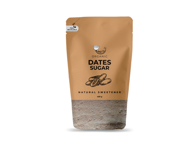 Ekologiškas datulių cukrus AMRITA, 400 g